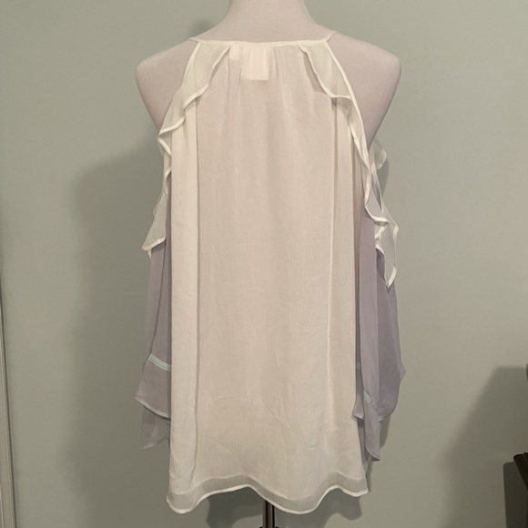 Lauren Conrad Cold Shoulder Flowy Top - Picture 2 of 5